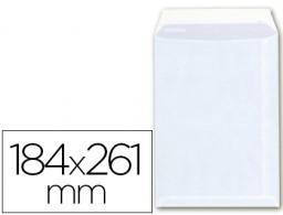 250 bolsas Liderpapel 184x261mm. celulosa blanco 100g/m²